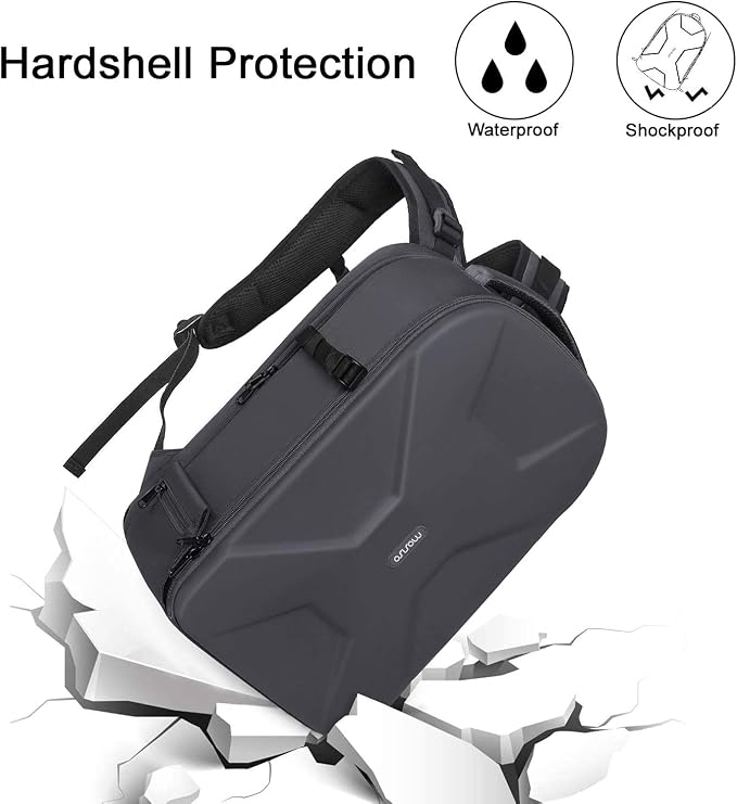 MOSISO Camera Backpack, DSLR/SLR/Mirrorless Photography Camera Bag | 15-16 inch Waterproof Hardshell Case with Tripod Holder&Laptop Compartment Compatible with Canon/Nikon/Sony, Gray - Image 4