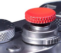 VKO Metal Soft Shutter Release Button | Delicate Camera Shutter Button Knurled Shape Red(2-Pack) by VKO