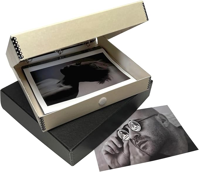 Lineco, Archival Tan 3-Ring Binder Album Box, 12.75x11.5x2 Inch | Acid-Free Photo Box Binder, Unique Design to Store, Preserve, Organize Photos, Art, Crafts, Papers, Documents, Prints - Image 6