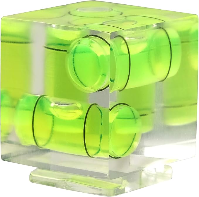 Camera Hot Shoe Level, Chromlives 3 Axis Spirit Bubble Level Standard Shoe Level Mount Compatible with DSLR Film Camera Canon Nikon Olympus Pentax - Image 5