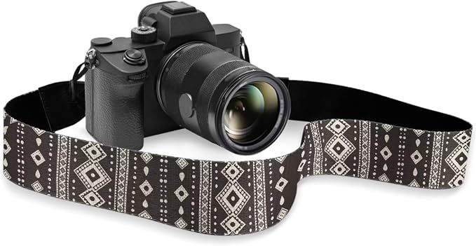 Coldinair Black Adjustable Camera Strap Universal Neck & Shoulder Soft Padded Strap for All DSLR Cameras,Binoculars by Coldinair