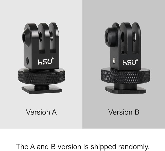 HSU Aluminum Cold Shoe Mount Adapter, 1/4”-20 Screw Hole Tripod Mount | for GoPro Hero 13/12/11/10/9/8/7/6, DJI Osmo Action AKASO, Applicable for Tripod Selfie Stick Monopod and DSLR Camera Flash - Image 8