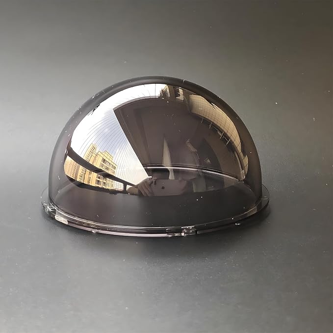 3.3 Inch Small Smoke Colored Dome Cover Waterproof Rainproof Polycarbonate Security CCTV Camera Protective Cover Plexiglass Replacement Camera Lens Cap by UQISOVI
