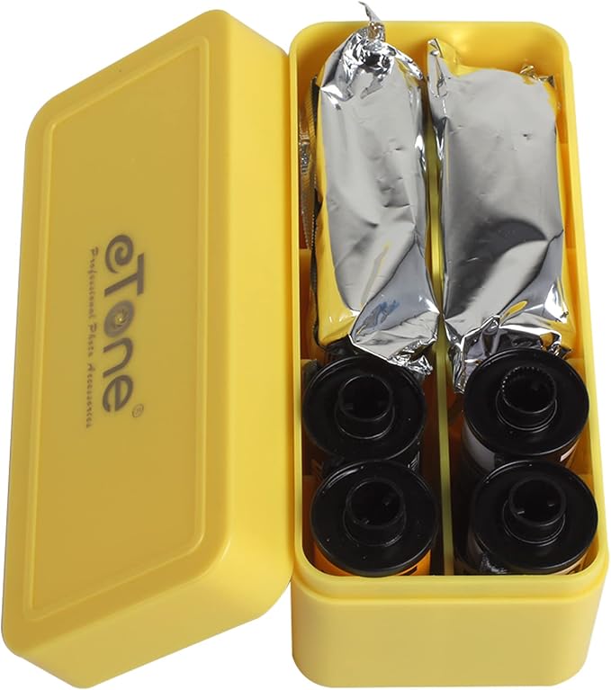 1X Multi-Format Container Case Box for 120 220 135 Film B&W Color Kodak Ilford (Yellow) by eTone