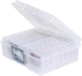 novelinks Photo Storage Box and 16 Inner 4" x 6" Photo Storage Containers | 1Pack Clear, Photo Albums 4x6 Pictures, Photo Organizers and Storage, Card Game Storage, Task Boxes for Special Education by novelinks
