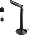 USB PC Microphone with Adjustable Stand External Mini USB Microphone | Plug & Play Omnidirectional USB Computer Microphone for Laptop, YouTube, Meeting, Recording, Podcasting, Gaming - 4 Feet by MillSO