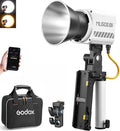 Godox ML60IIBi with Handheld Bracket, 70W Bi-Color LED Video Light, Handheld LED Light with Quiet Cooling Fan, Portable COB Continuous Output Lighting, 11 FX Effects 0-100% Brightness by GODOX