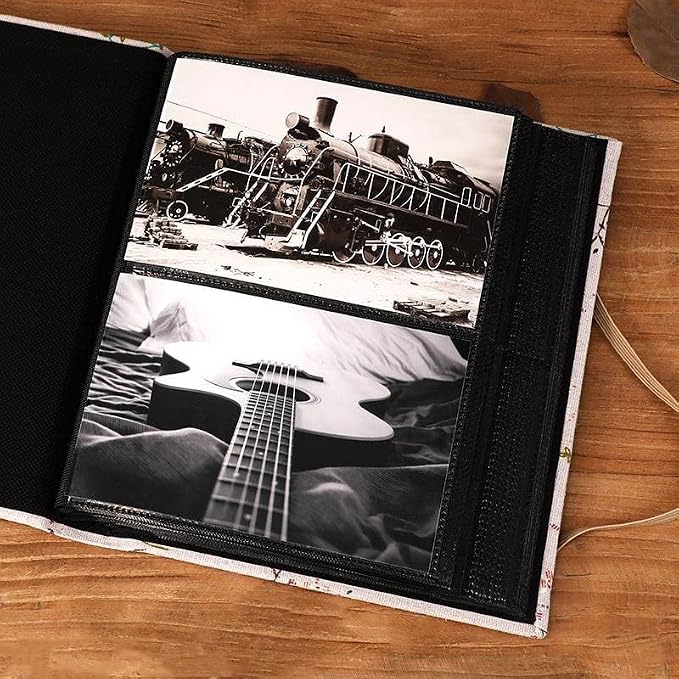 Photo Album 4x6, Soft Fabric Cover Pictures Photo Albums Memory Book for Family Baby Wedding Anniversary Birthday (Multicolor, 200 Pockets) - Image 4
