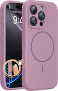 miracase Magnetic for iPhone 16 Pro Case, [Soft Anti-Scratch Microfiber Lining], Compatible with MagSafe, Liquid Silicone Case Shockproof Drop Protection Phone Case for 16 Pro,Blackcurrant | Compatible with MagSafe, Soft Microfiber Lining, Liquid Silic... by Miracase