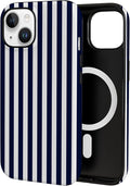 TPU Phone Case for iPhone 15, MagSafe Wireless Charging Compatible, Shockproof Slim Fit Protective Cover with Anti-Yellowing & Raised Camera Protection (Stripe 3, iPhone 15) by Unknown