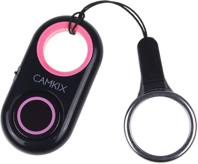 CamKix Camera Shutter Remote Control with Bluetooth Wireless Technology - Works Flawlessly with iPhone/iPad and Android (Pink) by CamKix