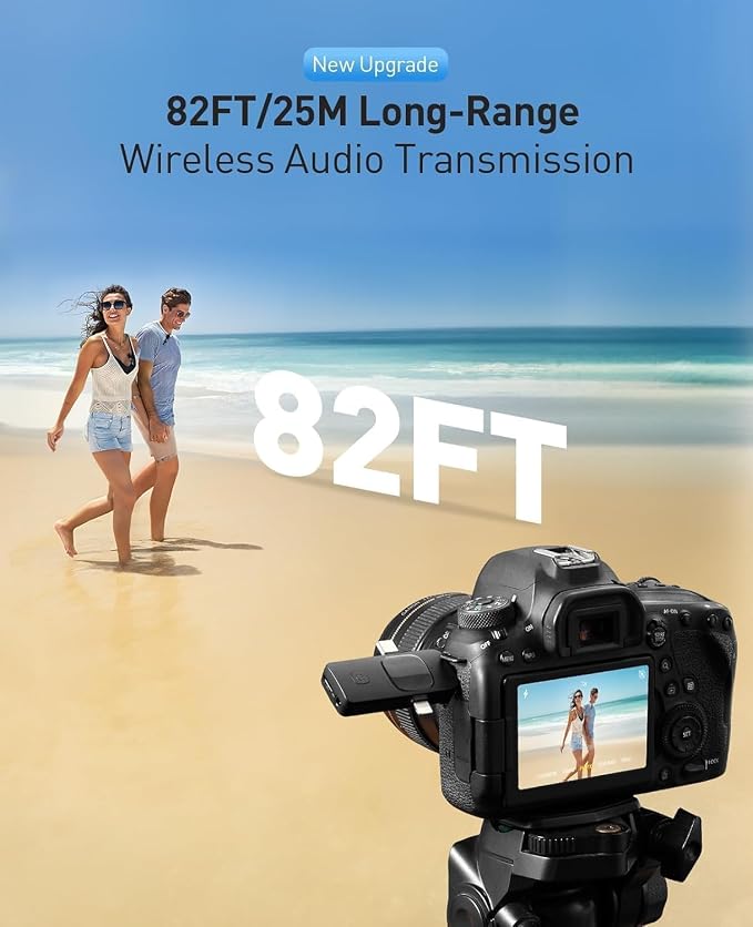 MENERESAS 3-in-1 Mini Microphone for iPhone: Wireless Lavalier Microphones for iOS/Android/Camera - Noise Reduction Lapel Mic, Clip on Mic for Video Recording Vlog, YouTube - Image 8