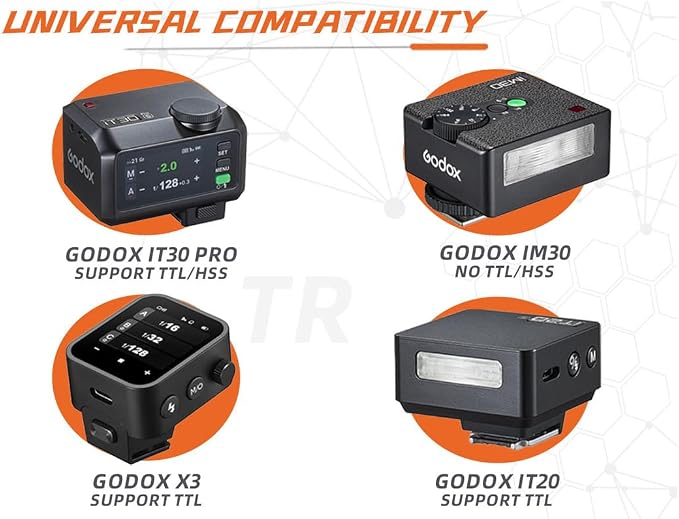 Godox TR-O TR for Olympus TTL HSS Hot Shoe Riser Hot Shoe Extender for GOdox iT30 Pro, iT20, iT22 TTL Flash X3 Trigger for Olympus,Reduce Lens Shadow, Tilt Adjustment 0-90°,for Mini Flash Under 300g - Image 2