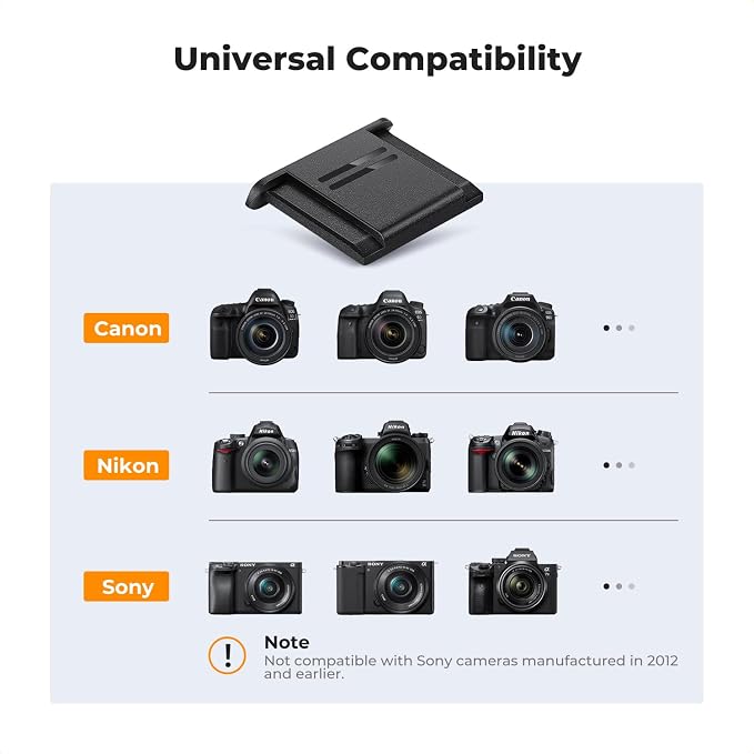 K&F Concept Hot Shoe Cover, 6-Pack Universal Camera Hot Shoes Cap for Canon Nikon Sony DSLR, SLR, Mirrorless Camera, ABS Hot Shoe Protector - Image 4