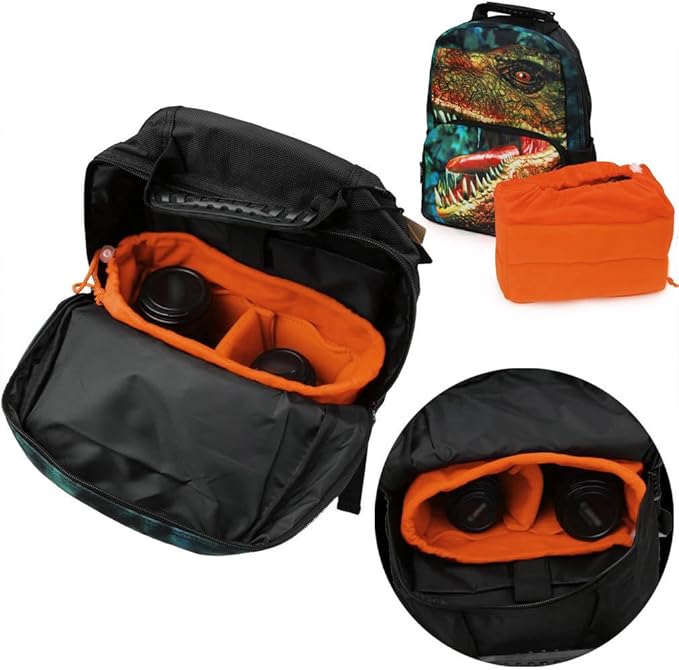 Koolertron Shockproof Camera Photo Bag for SLR TLR Camera Insert Partition Padded Case,Can be Put Directly Into the SLR Camera Bag With Freely Adjustable Compartment - Image 4