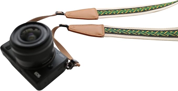 UNIKSTRAP Original Design Personalized Adjustable Camera Strap Vintage Style Peacock Feather, Fit for Canon Nikon Sony Olympus Interchangeable Lens Digital Camera/DSLR etc. - Image 3