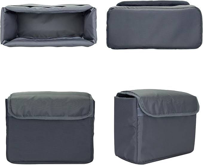 Camera Insert Bag,Backpack Inner Camera Padded Organizer Case | DIY Adjustable Dividers,Soft Padded Protection,with Cover,Water-Resistant,Fits Sony Canon Nikon,Travel Commute,9.8x4.3x7.1 in - Image 4