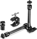 EMART 10" Magic Arm Camera Mount with Super Clamp,Camera Mounts & Clamps | Friction Adjustable Camera Mount with 1/4" Screw 1/4"&3/8" Thread Cold Shoe for Photography/Video/Webcam/Flash/Monitor/DJI by EMART
