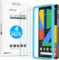 OMOTON [4 Pack Screen Protector for Google Pixel 4 (5.7 Inch), Tempered Glass/Scratch Resistant/Only Cover Display Area by OMOTON