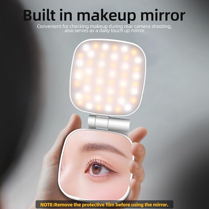 Magnetic Selfie Light, Phone Light Compatible with iPhone Magsafe, | CRI97, 360° LED Ring Fill Light, Mirror Included, For Selfies/Photography/TikTok, Zoom Calls/Video Conference - Image 6