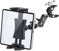 Tablet Mount for Spin Bike Treadmill,Microphone Stand | iPad Holder Stand Exercise Bike Handlebar Mount for Stationary Bicycle, Tablet Stand for 4.7-12.9" iPad Pro Galaxy Tabs by BAISHUN