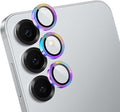 Camera Lens Protector for Samsung Galaxy S25 Plus,1 Pack | Tempered Metal Glass Camera Cover, HD Clear Anti-Scratch Lens Screen Protector Film,Case Friendly,Colorful Titanium by Unknown