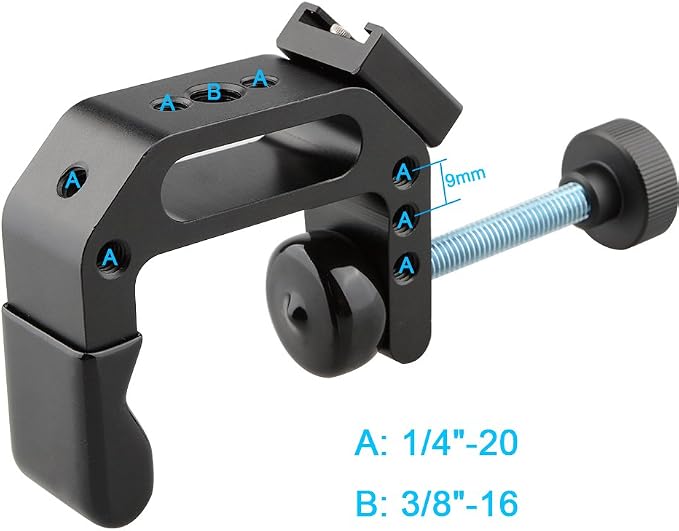 CAMVATE C Clamp Desktop Mount Holder Stand Articulated Cold Hot Shoe Mount - Image 2