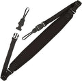 OP/TECH USA Super Classic Camera Strap – Padded Neoprene Neck Strap with Comfort-Stretch & Quick Disconnects | DSLR/SLR/Mirrorless Compatible – Black | Neoprene strap with Uni-Loop connectors and 43-inch length for cameras, binoculars and heavy equipment by OPTECHusa