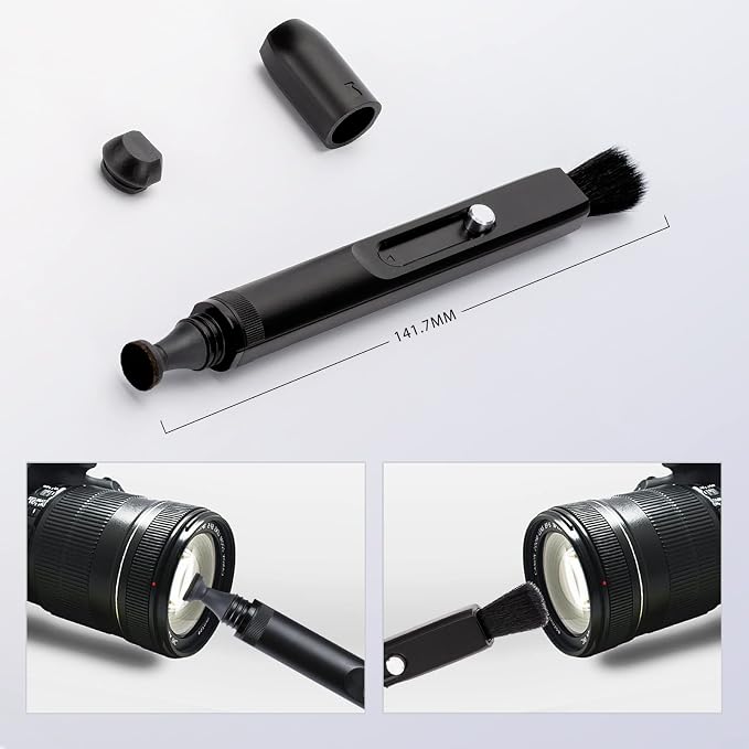 VSGO V-P01E Camera Lens Cleaning Pen with Carbon Tip and Retractable Brush | Dry, Liquid-Free Cleaning for Fingerprints and Smudges; Compact Format for Camera Bags and Travel - Image 2