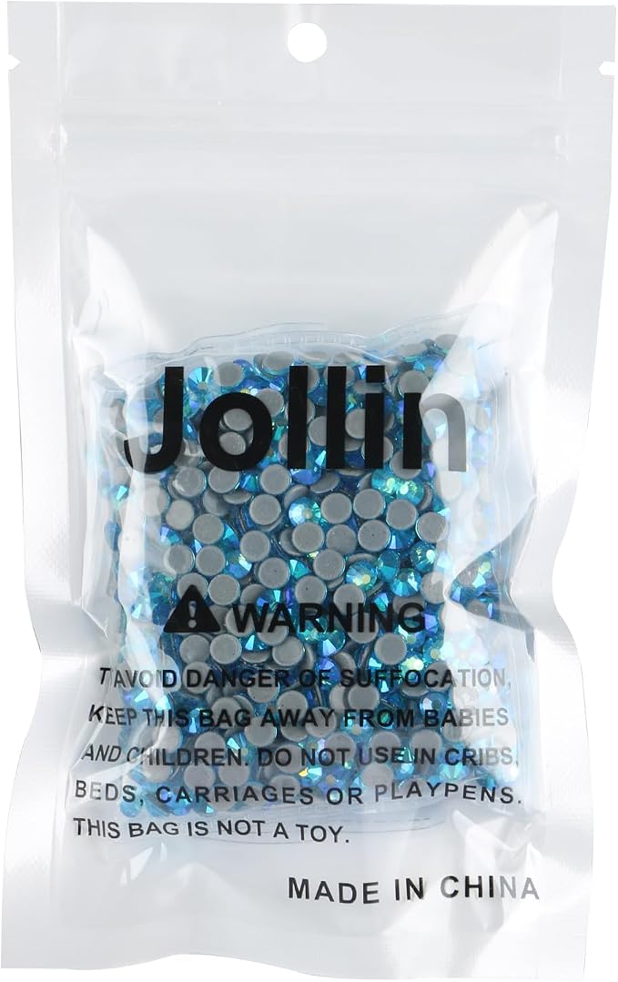 Jollin Hotfix Rhinestones Flatback Crystal Gems 4.8mm SS20, Aquamarine AB | 1440pcs Hot Fix Crystals Glass Rhinestones for Bedazzling, Crafting, Clothes, Shoes & Accessories DIY Decoration - Image 7