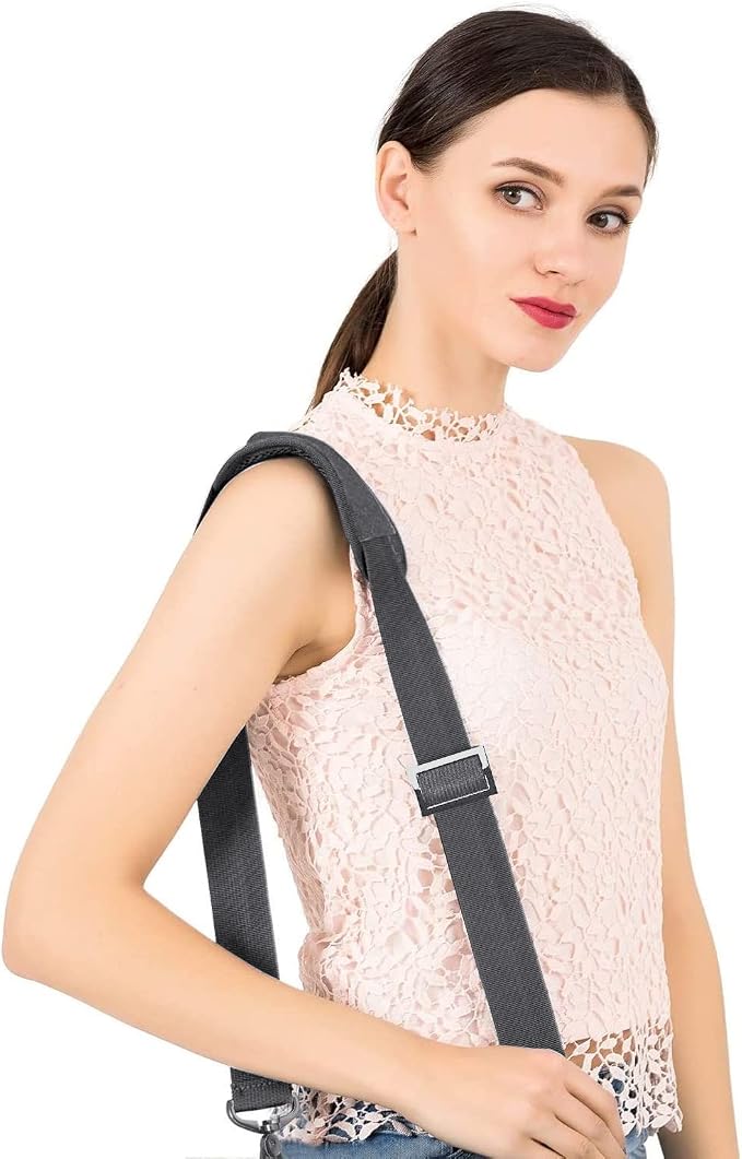MOSISO 56 inch Shoulder Strap, Adjustable Soft Universal Non-Slip Strap | Thick Replacement Strap, Fit Padded with Metal Swivel Hooks for Laptop Shoulder Bag/Laptop Messenger Bag, Space Gray - Image 7