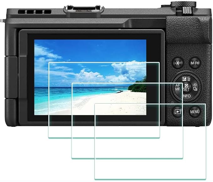 ULBTER Screen Protector for Canon PowerShot V1 Camera [3 Pack] | 0.3mm 9H Hardness Tempered Glass, Anti-Scrach Anti-Bubble Anti-Dust by ULBTER
