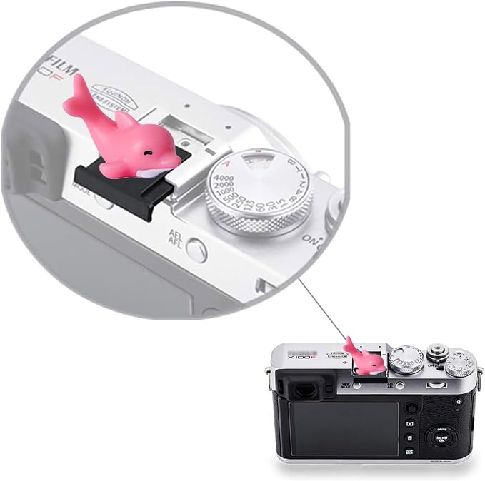 Camera Hot Shoe Cover, Cartoon Hot Shoe Cap, Hot Shoe Protector Compatible with Sony Fujifilm Fuji Canon Nikon Pentax Leical Panasonic (2pcs Seal Dolphin) - Image 5