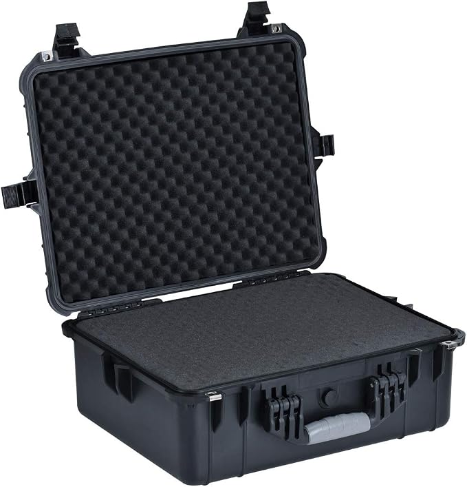 MEIJIA All Weather IP67 Waterproof Hard Camera Case,Hard Protective Case,Hard Case with Customizable Foam,Fit Use of Drones,Camera,Equipments,Pistols(Black,20.62 x16.85x8.11inches) - Image 9