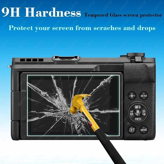 ULBTER Screen Protector for Canon PowerShot V1 Camera [3 Pack] | 0.3mm 9H Hardness Tempered Glass, Anti-Scrach Anti-Bubble Anti-Dust - Image 4