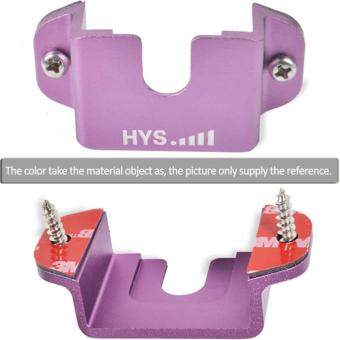 HYS Handheld Radio Holder - Belt Clip & Car/Truck/Table Mount | Universal Round Knob with Mounting Screws | for Motorola, Baofeng, Uniden, Cobra, Midland HT Radios & Mics - Image 4