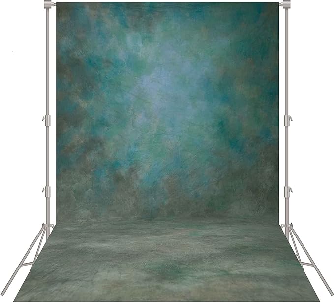 Abstract Photography Backdrop for Photoshoot8x10ft,Green,No Stand | Professional,Polyester Fabric,Roller Pocket on Top,Vintage Portrait Photo Props Booth Background,Photoshoot Studio by Haboke