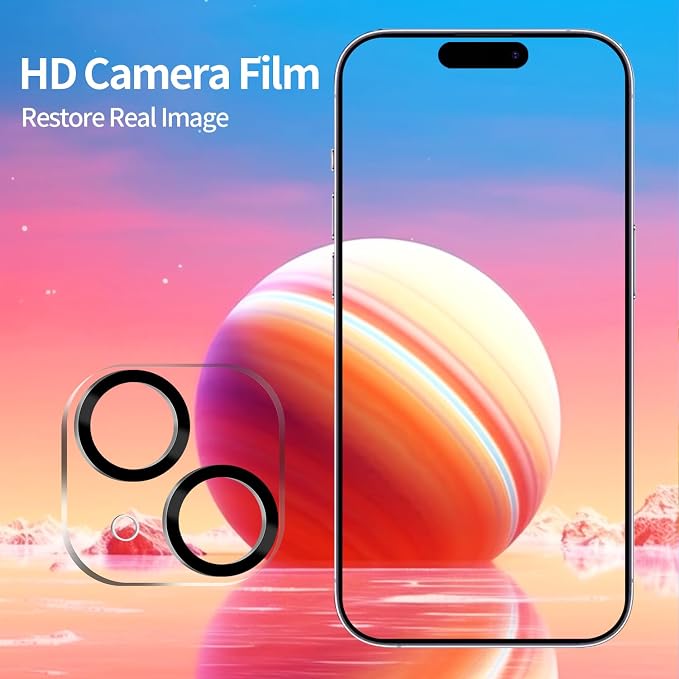 PEHAEL for iPhone 15 Privacy Screen Protector+Camera Lens Protector | Installation kits, Anti-Spy Private, Anti-Scratch, 9H Tempered Glass, Case Friendly, 2+2 Pack, [6.1 inch] - Image 5