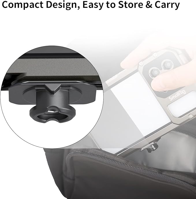 SmallRig Quick Release Plate with 1/4" Screw, HawkLock Quick Release Top Plate for Stabilizer, Action Camera, Monitor, LED Light, QR Top Plate for SmallRig HawkLock Quick Release System - 3730C - Image 6