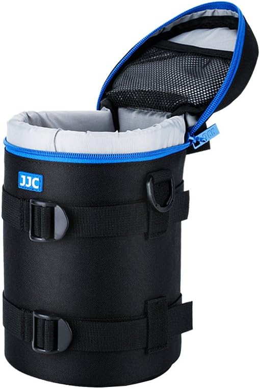 JJC Camera Lens Case Pouch, Padded Bag Fits Lens up to 4.3 x 7.5 (D x L) | for Canon RF 100-400mm/RF 28-70mm f2L/EF 70-200mm f4L/Nikon Nikkor AF-S 70-200mm f4G/Sony 70-200mm f4G Lens & More by JJC