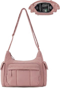 BAGSMART 2 in 1 Puffy Camera Bag for Photographer Everyday Shoulder Bag | Camera Sling Bag with Pockets Crossbody Bag Digital Camera Case for DSLR/Mirrorless Dark Pink by BAGSMART