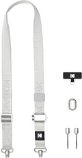 KODAK Multi-Purpose Camera Strap (Silver) - Quick-Detach System, Lightweight, Durable Metal Swivels, Multiple Usages, SLR Cameras, Compact Cameras, Smart Phones by Unknown