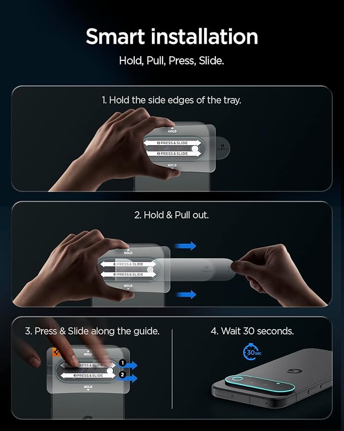 Spigen Glas.tR EZ FIT Pro Optik Camera Lens Protector for Pixel 11 - Image 5