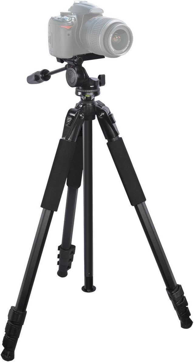 Xit XT80TRPRO Elite Professional 80-Inch 4 Leg Section Heavy Duty Tripod with Foam Grips (Black) - Image 2
