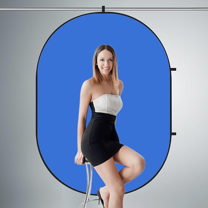 Kate Collapsible Pop-Up Blue White Backdrop for Self-Tape Auditions 589 | Collapsible Backdrop 5'x6.5'Blue White Portable Photography Background for Self-Tape Auditions, Professional Headshots - Image 5