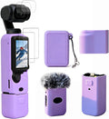 Case for DJI Osmo Pocket 3/Xtra Muse Camera, Soft Silicone Protective Case, Anti-Scratch, Slim Fit Skin with mic Cover and Screen Protector Accessories for Osmo Pocket 3/Xtra Muse (Lilac) by Frevyve