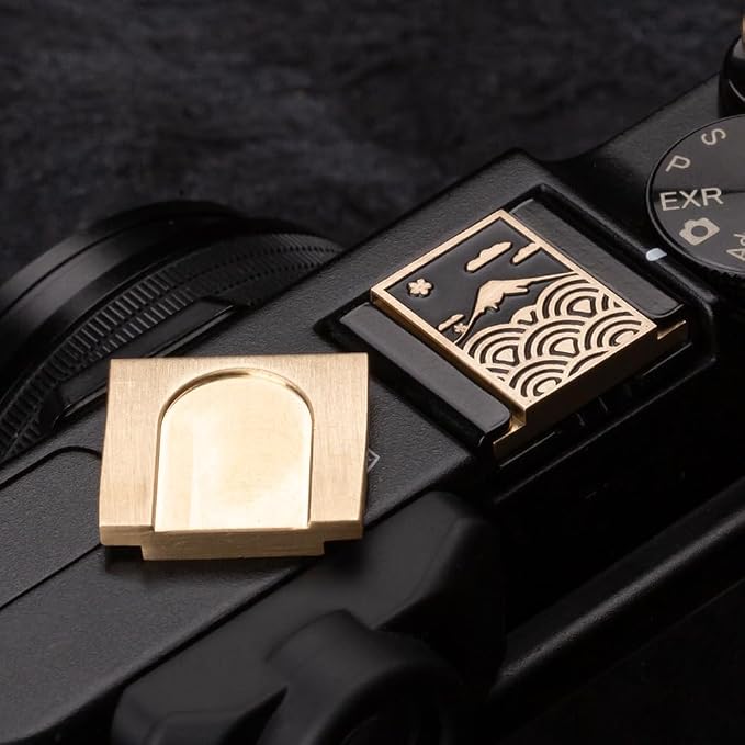 Cloud Pattern Metal Hot Shoe Cover for Fuji XT30III XT50 for Nikon ZF | Brass alloy sea of clouds pattern hot shoe cover For Fujifilm XS20 XT4 XT30III X100VI For Nikon Z50 ZF For Leica For Olympus - Image 6