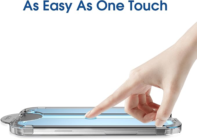 amFilm OneTouch for Samsung Galaxy A56 Screen Protector Tempered Glass | Auto-Alignment, 30s Install, Bubble Free, Scratch & Drop Protection, HD Clear, Camera Lens Protector, 2+2 Pack (A56-6.7'') - Image 8
