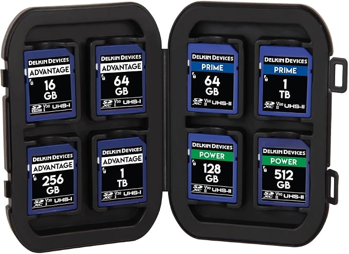 Delkin Devices SD Card Holders Tote – Weather Resistant, Crushproof Case for Up to 8 SD Cards (DDACC-SD8) - Image 4