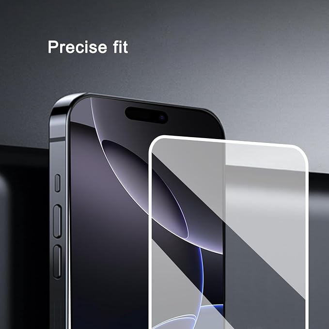 Ailun Screen Protector for iPhone 16 Pro Max, 3 Pack, Tempered Glass | 6.9 inch, Installation Frame, Sensor Protection, Dynamic Island Compatible, Case Friendly - Image 4
